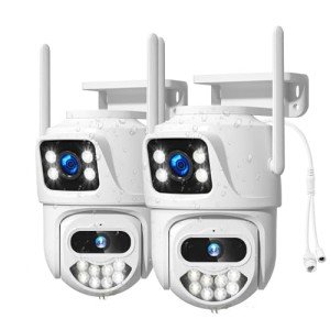 2W7 AI Dual Lens Outdoor Security Camera with Night Vision