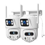 2W7 AI Dual Lens Outdoor Security Camera with Night Vision