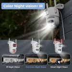 2W7 AI Dual Lens Outdoor Security Camera with Night Vision