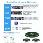 15W Fast Wireless Charger for Google Pixel & Samsung