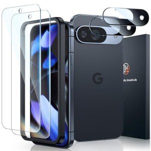 Google Pixel 9 Screen & Camera Lens Protectors 2-Pack