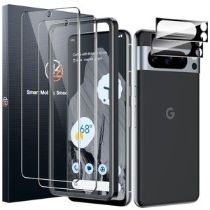 LK 2 Pack Google Pixel 8 Pro Screen Protectors + Lens