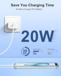 20W USB C Fast Charger 2-Pack with 6FT Cable