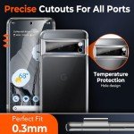 LK 2 Pack Google Pixel 8 Pro Screen Protectors + Lens