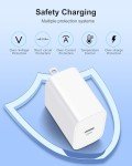 20W USB C Fast Charger 2-Pack with 6FT Cable