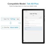 2-Pack Tempered Glass Screen Protector for Galaxy Tab A9 Plus
