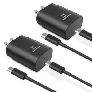 25W Super Fast USB C Charger Block - 2 Pack