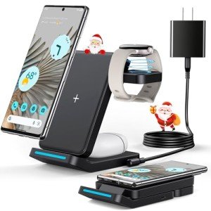 3-in-1 Foldable Wireless Charger for Google Pixel