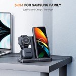LK 3-in-1 Samsung Wireless Charging Station - Black