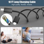 Samsung Fast Charger with 10Ft USB C Cable 2 Pack