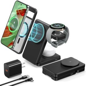 Magnetic 3-in-1 Wireless Charger for Google Pixel