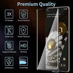 3 Pack Tempered Glass Screen Protector for Pixel 7 Pro