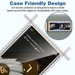 3 Pack Tempered Glass Screen Protector for Pixel 7 Pro