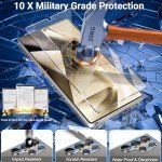 3 Pack Glass Screen & Lens Protectors for Galaxy S25 Ultra
