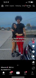 iPhone 14 Plus with TikTok App Installed