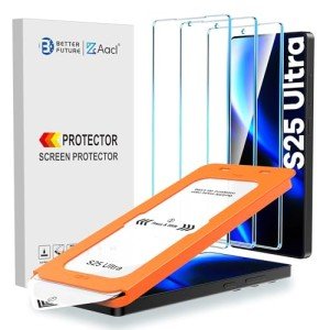 3-Pack Tempered Glass Screen Protectors for Galaxy S25 Ultra