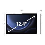 Samsung Galaxy Tab S9 FE+ 12.4” Tablet - Gray