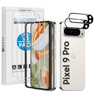 OMOTON 3+2 Pack Screen & Camera Protectors for Pixel 9 Pro