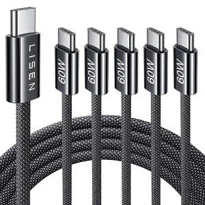 5-Pack 6.6FT USB-C Fast Charging Cable