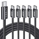 5-Pack 6.6FT USB-C Fast Charging Cable
