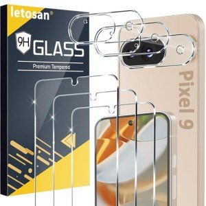 Google Pixel 9 Tempered Glass Screen Protectors - 3 Pack