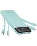 10000mAh Slim Portable Charger with Built-in Cables