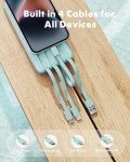 10000mAh Slim Portable Charger with Built-in Cables