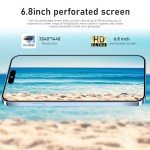 Slice Red I14 Pro Max Unlocked Smartphone 6.82" HD