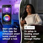 Cync Smart LED Bulbs, Color Changing - 4 Pack