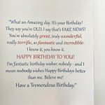 VIVIKEN Funny Trump Birthday Card, Humor Donald Trump Happy Birthday Cards for Women Men, Trump Birthday Greeting Card for Husband Wife, Trump Birthday Gifts Cards for Her Him Fans Friends