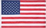 American Flag 3x5 Foot - Fade Resistant US Polyester USA Flags with Brass Grommets 3 X 5 Feet