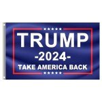 Trump Won Flag Save America Trump 2024 Flag Trump Made in USA Double Sided 3 Ply Take America Back Heavy Duty President Trump Win Flags for Outside with 2 Brass Grommets Fade Resistant for Indoor Outdoor Garden Flags