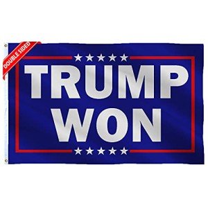 SOULBUTY Trump Won Flag 3x5 Ft Double Sided-Trump Flag 2024-Polyester with Brass Grommets