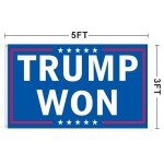 SOULBUTY Trump Won Flag 3x5 Ft Double Sided-Trump Flag 2024-Polyester with Brass Grommets