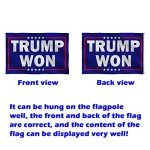 SOULBUTY Trump Won Flag 3x5 Ft Double Sided-Trump Flag 2024-Polyester with Brass Grommets
