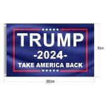 Trump Won Flag Save America Trump 2024 Flag Trump Made in USA Double Sided 3 Ply Take America Back Heavy Duty President Trump Win Flags for Outside with 2 Brass Grommets Fade Resistant for Indoor Outdoor Garden Flags