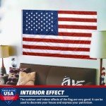 Indestructible American Flags For Outside 3x5,100%Made in U.S.A 3x5ft American Flag Outdoor Heavy Duty,All Weather American Flag 3x5 Outdoor, Deluxe Super Tough Series, Outdoor Embroidered American Flag Embroidered Stars Sewn Stripes, Brass Grommets, Fade Resistant US Outdoor Flags