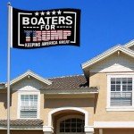 Boaters for Trump flag, 3x5Ft Keeping America Great Flags Trump Flags with 2 Brass Grommets UV Protection Fade Resistant President Flags for Room Outdoor