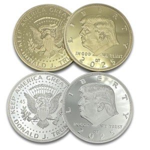 Aizics Mint Donald Trump Collectible Gold Coin (2025 Combo Pack)