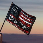 FULAISMGS We The People 1776 Flag 3x5 Outdoor Betsy Ross 13 Star American Constitution Flags Indoor Garden Decoration with 2 Grommets
