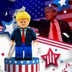 PAP Products Custom Trump Keychain – Collectible Miniature Figure – Distinctive Block-Style Aesthetic – MAGA Gift