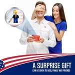 PAP Products Custom Trump Keychain – Collectible Miniature Figure – Distinctive Block-Style Aesthetic – MAGA Gift