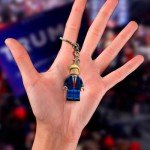 PAP Products Custom Trump Keychain – Collectible Miniature Figure – Distinctive Block-Style Aesthetic – MAGA Gift