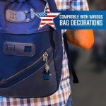 PAP Products Custom Trump Keychain – Collectible Miniature Figure – Distinctive Block-Style Aesthetic – MAGA Gift