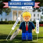 PAP Products Custom Trump Keychain – Collectible Miniature Figure – Distinctive Block-Style Aesthetic – MAGA Gift