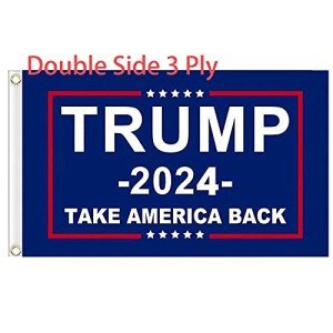 Trump 2024 Flag Take America Back, Double Sided 3 Ply Polyester 3x5 Ft with 2 Brass Grommets, 2024 Trump Flag for Outdoor Indoor Decor (s1)