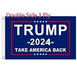 Trump 2024 Flag Take America Back, Double Sided 3 Ply Polyester 3x5 Ft with 2 Brass Grommets, 2024 Trump Flag for Outdoor Indoor Decor (s1)