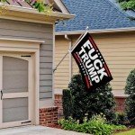 Doncida Not My President Fuck Trump Flag 3x5 Foot - Anti Trump Flag with Bright Vivid Colors, Double Stitched Edges & Durable Brass Grommets - Perfect for Indoor and Outdoor