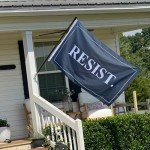Anti Trump Black Resist Flag 3x5 Feet