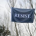Anti Trump Black Resist Flag 3x5 Feet